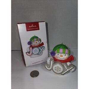Hallmark Keepsake Christmas Tree Ornament Magic‎ Light Shimmering Joy Snowman